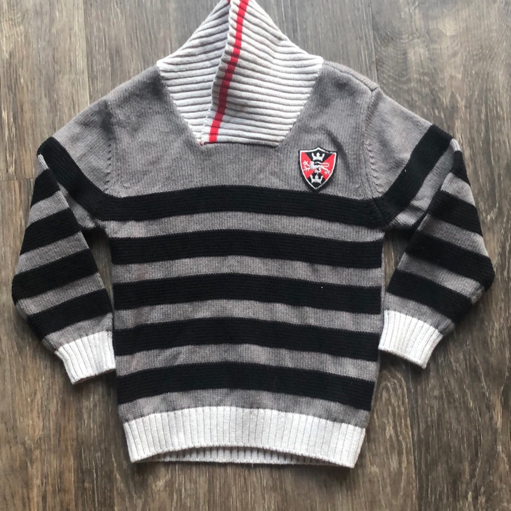 Boys PL Kids High Neck Knit Sweater Sz 2/3